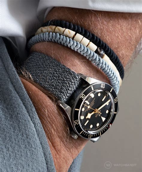 tudor black bay metal strap|tudor black bay fabric strap.